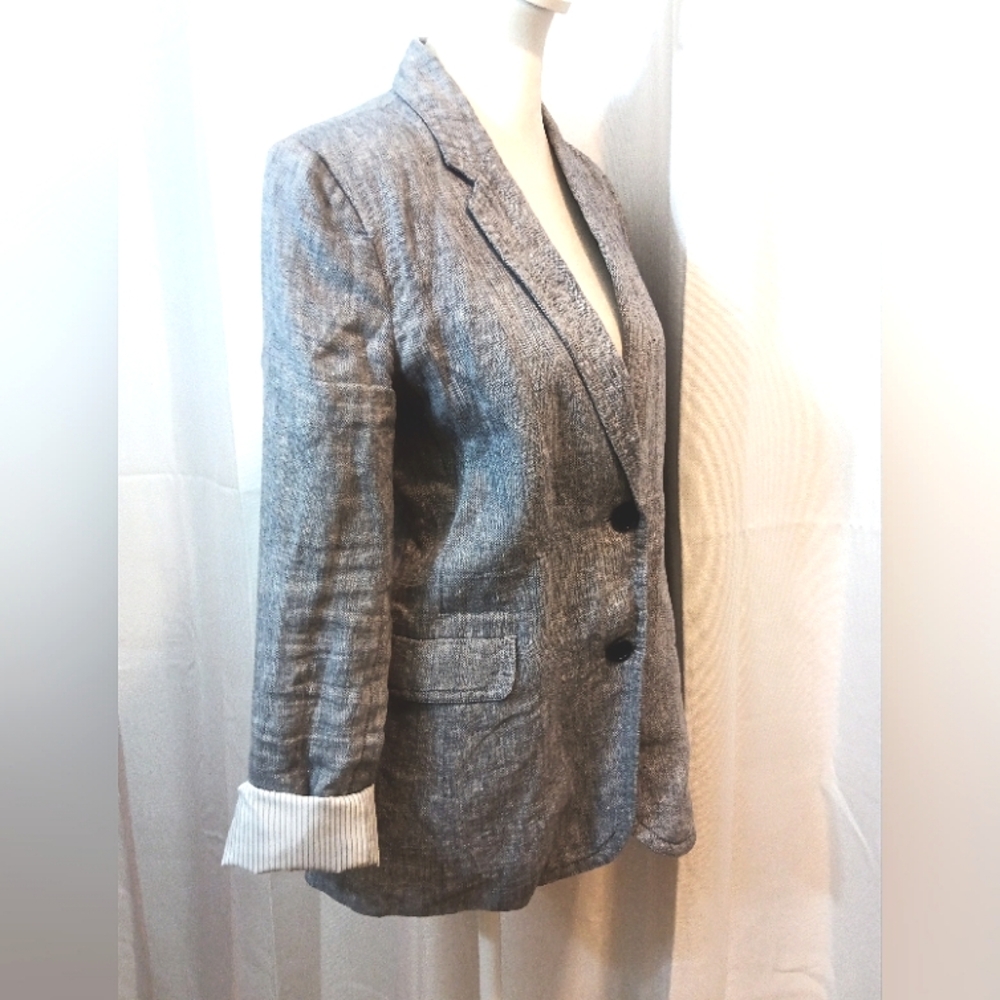 Trenery French linen gray blazer - Picture 10 of 11